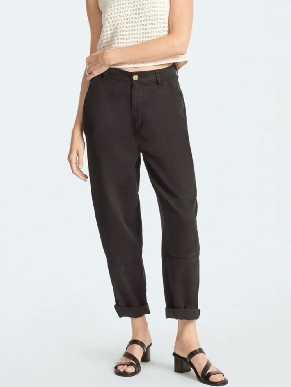 Everlane The Relaxed Chino in black size 8